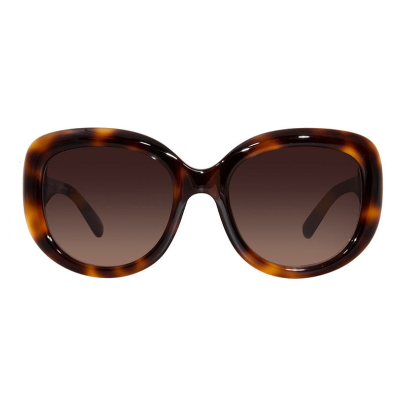 Ferragamo Salvatore Ferragamo Sunglasses Cat Eye Full Rim, Dark Havana Frame and Brown Gradient Lens SF727S214