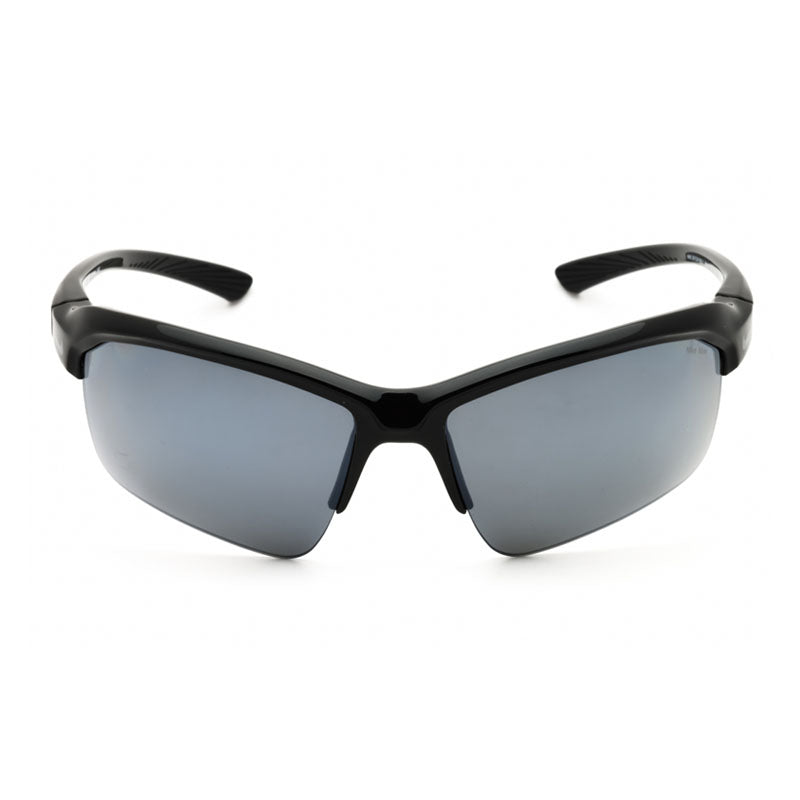 Nike Sunglasses Shield Semi Rim, Black Frame and Gunmetal Mirror Polarized Lens NIKESKYLONRISEPIB3519X010