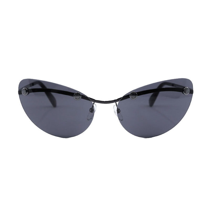 Moschino Sunglasses Cat Eye Rimless, Black Frame and Grey Lens MOS082/S0V81IR