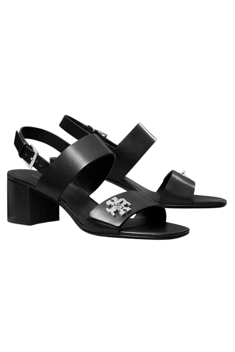 Tory Burch T Lock Heel Sandal 55Mm Perfect Black 175642006