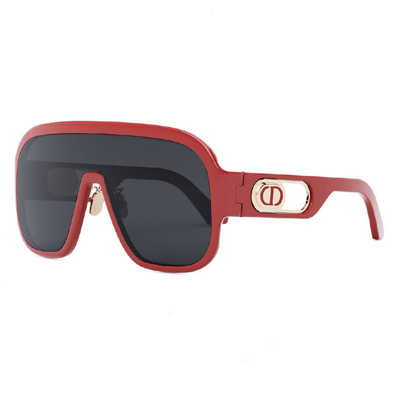 Dior Sunglasses Shield Full Rim, Red Frame and Grey Lens DIORBOBBYSPORTM1U35A0