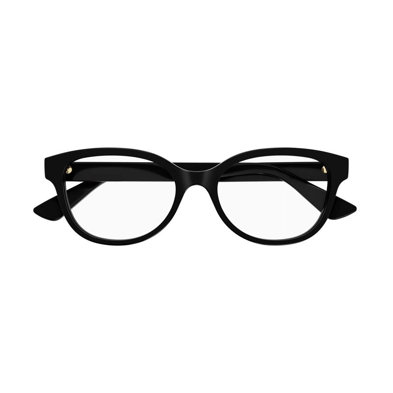 Gucci Eyeglasses Square Full Rim, Black Frame and Clear Demo Lenses Lens GG1115O001