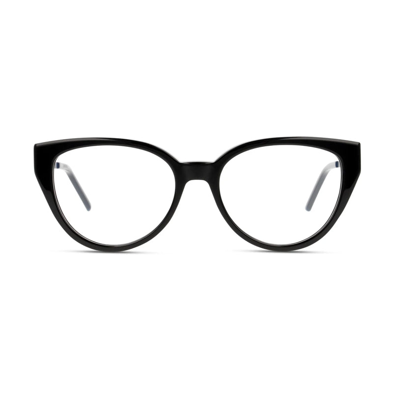 Saint Laurent Eyeglasses Cat Eye Full Rim, Black Frame and Clear Demo Lenses Lens SLM48_A002