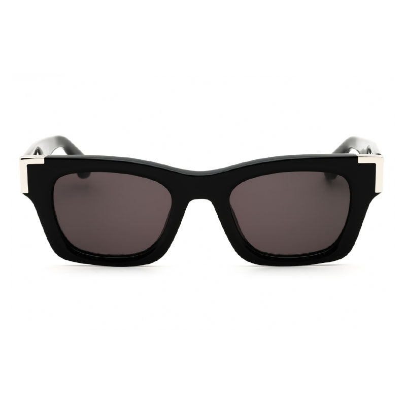 Palm Angels Sunglasses Rectangle Full Rim, Black Frame and Dark Grey Lens PERI101WESTPORT1007