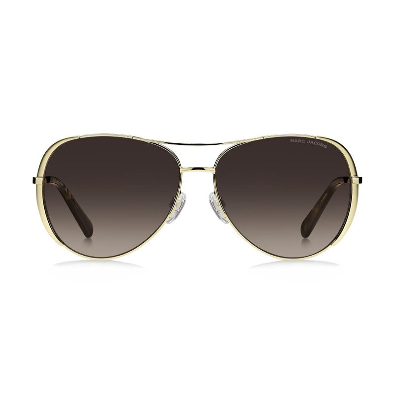 Marc Jacobs Sunglasses Aviator Full Rim, Gold/Havana Frame and Brown Gradient Lens MARC686/S006JHA