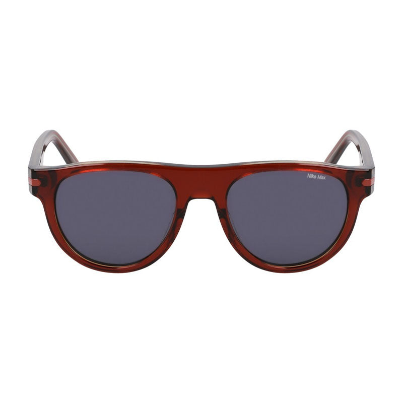 Nike Sunglasses Round Full Rim, Cedar Frame and Grey Lens CRESCENTIIIEV24019661