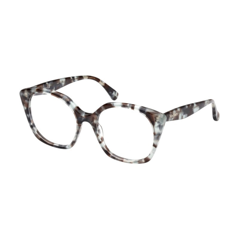 Max Mara Eyeglasses Square Full Rim, Havana Frame and Clear Demo Lens Lens MM5082055