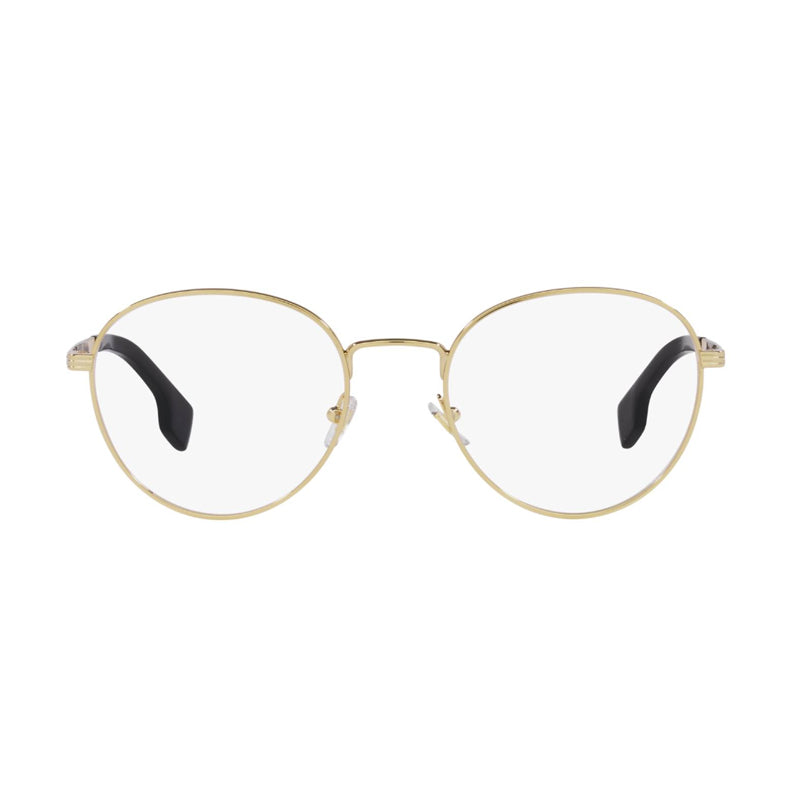 Versace Eyeglasses Round Full Rim, Gold Frame and Clear Demo Lenses Lens VE12791002