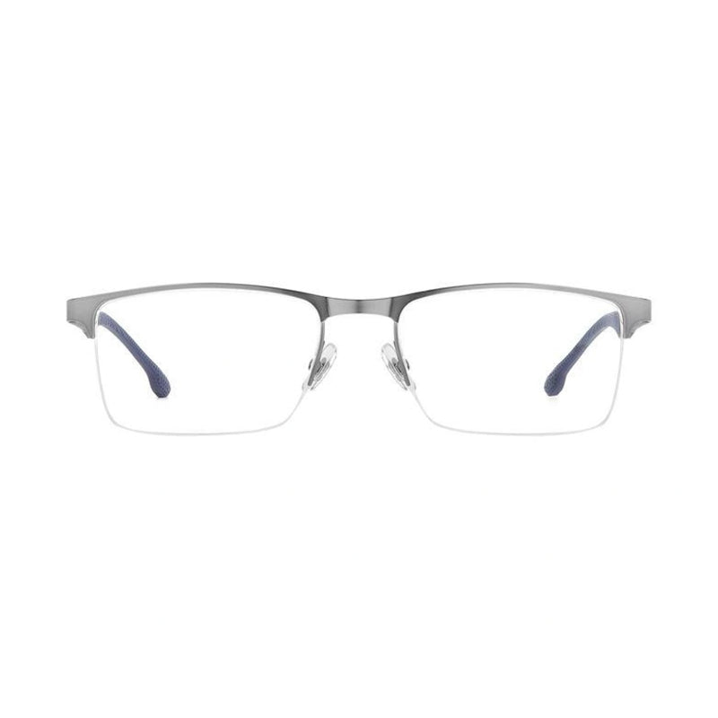 Carrera Eyeglasses Rectangle Full Rim, Matte Ruthenium Frame and Clear Demo Lenses Lens CARRERA88460R8100