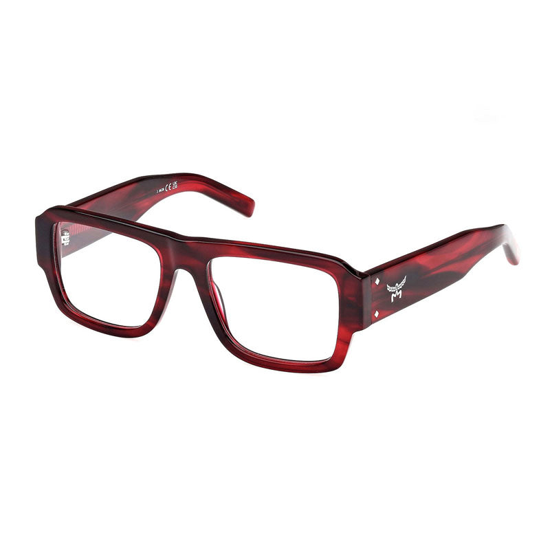 Mcm Eyeglasses Square Full Rim, Red Frame and Clear Demo Lenses Lens MW5002068