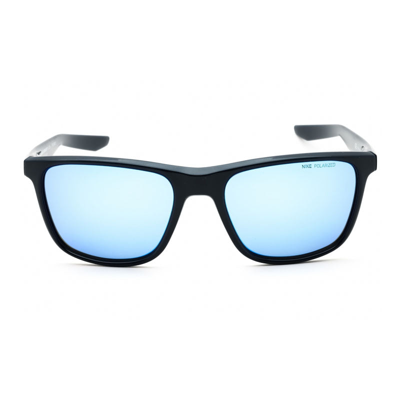 Nike Sunglasses Square Full Rim, Obsidian Frame and Green Polarized Mirror Lens NIKEESSENTIALENDEAVORPMIEV1124451