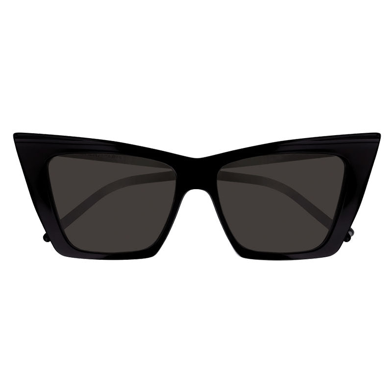 Saint Laurent Sunglasses Cat Eye Full Rim, Black Frame and Grey Lens SL372001