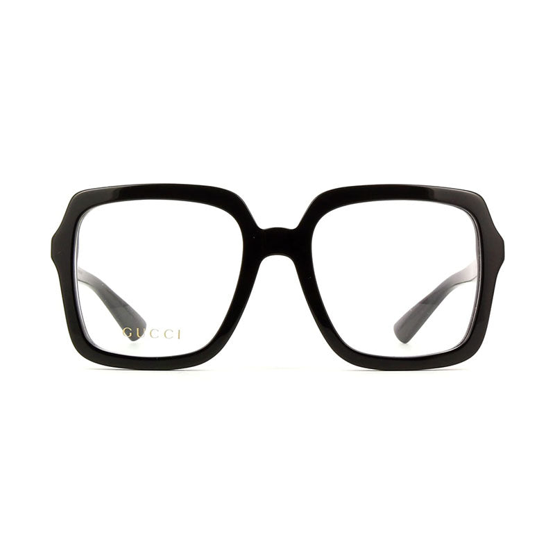 Gucci Eyeglasses Square Full Rim, Black Frame and Clear Demo Lenses Lens GG1318O001