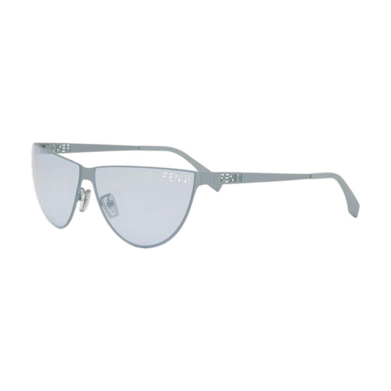Fendi Sunglasses Cat Eye Full Rim, Blue Frame and Blue Lens FE40138U85V