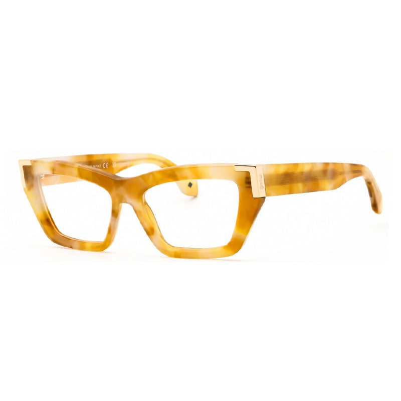 Palm Angels Eyeglasses Cat Eye Full Rim, Light Havana Frame and Clear Demo Lenses Lens PERJ01DSTYLE1D2400