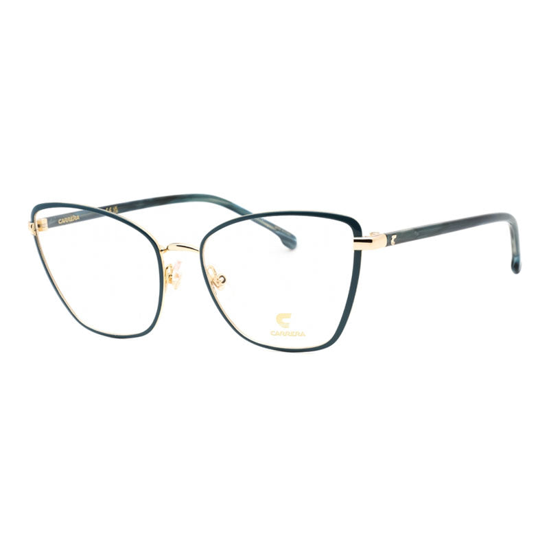 Carrera Eyeglasses Cat Eye Full Rim, Gold Ivory Frame and Clear Demo Lenses Lens CARRERA30390VVP00