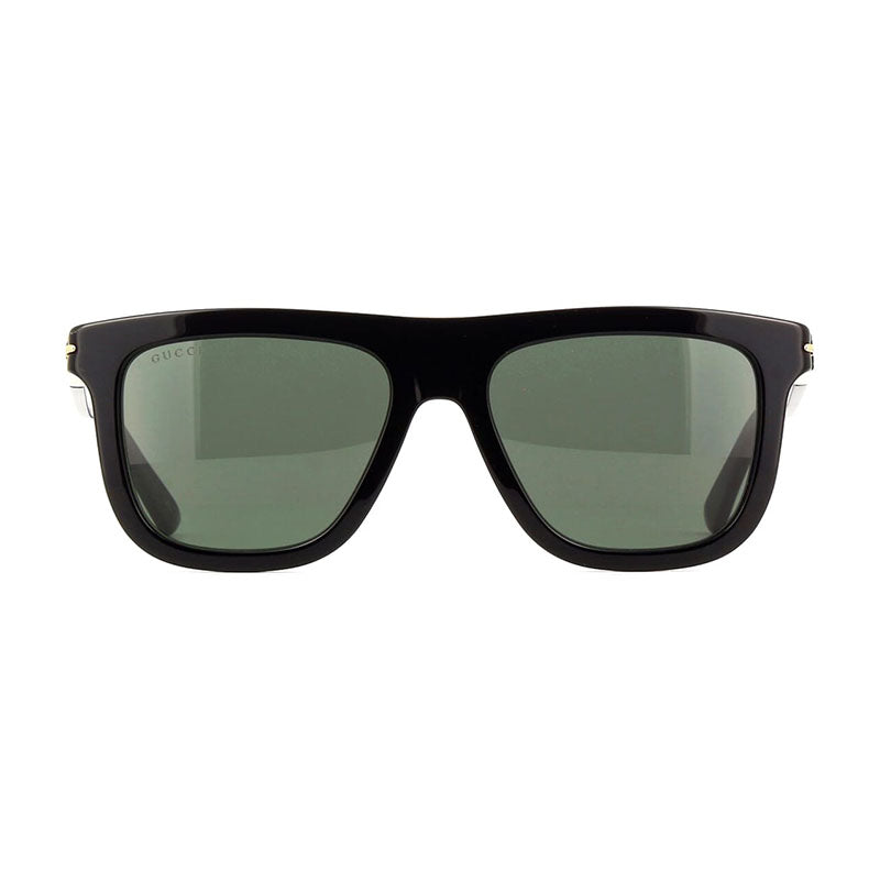 Gucci Sunglasses Square Full Rim, Black Frame and Grey Lens GG1502S001