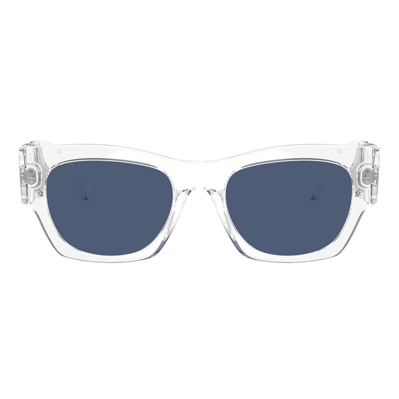 Versace Sunglasses Square Full Rim, Crystal Frame and Blue Lens VE4479U148/80