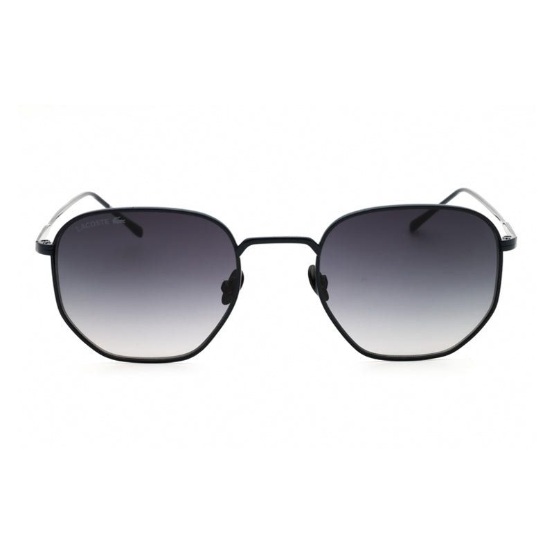 Lacoste Sunglasses Geometric Full Rim, Matte Blue Frame and Smoke Gradient Lens L198SN424