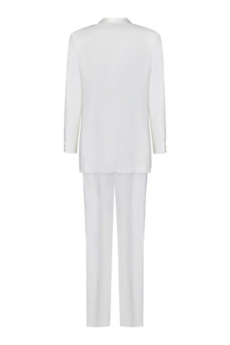 Givenchy Shawl Lapel Jacket_White