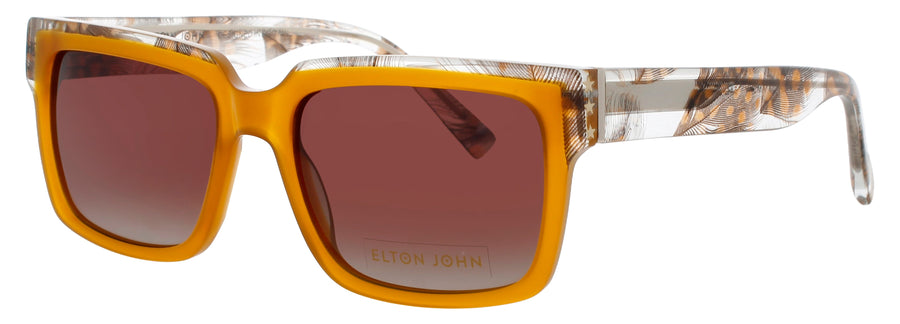 Elton John Sunglasses Brown