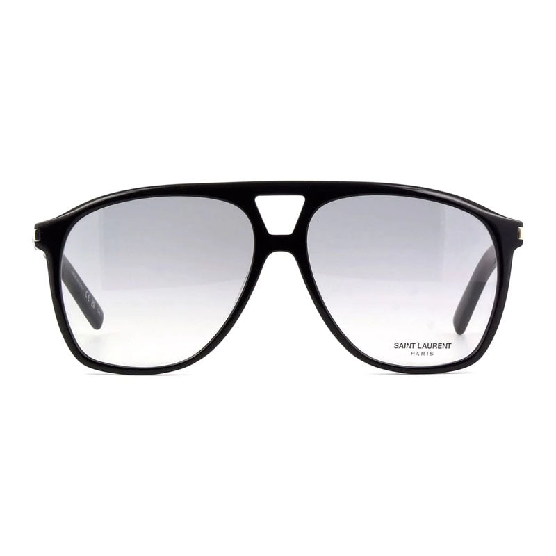 Saint Laurent Sunglasses Aviator Full Rim, Black Frame and Grey Gradient Lens SL596DUNE006