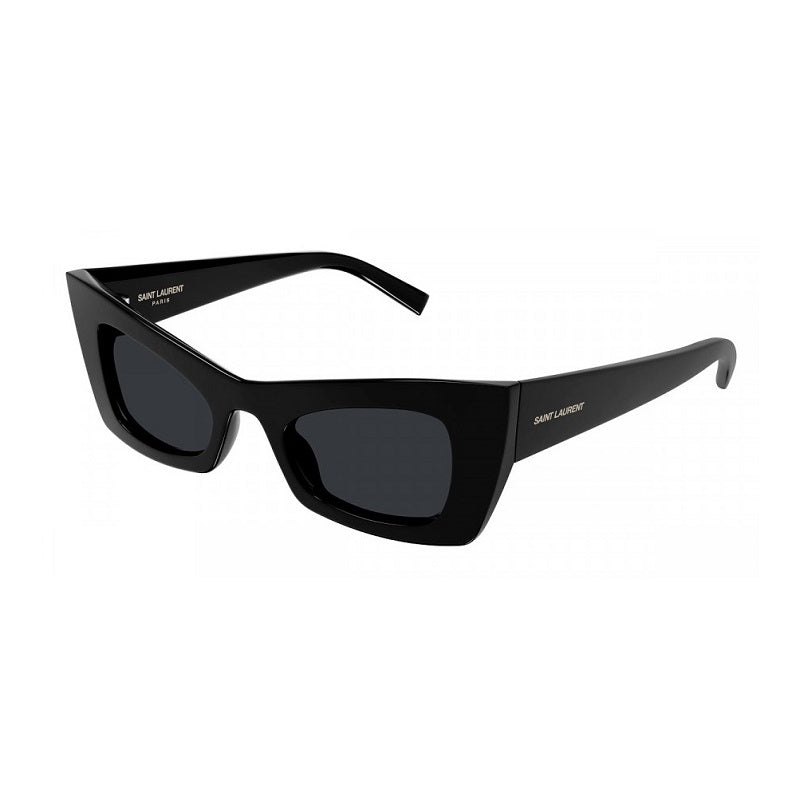 Saint Laurent Sunglasses Cat Eye Full Rim, Black Frame and Black Lens SL702001