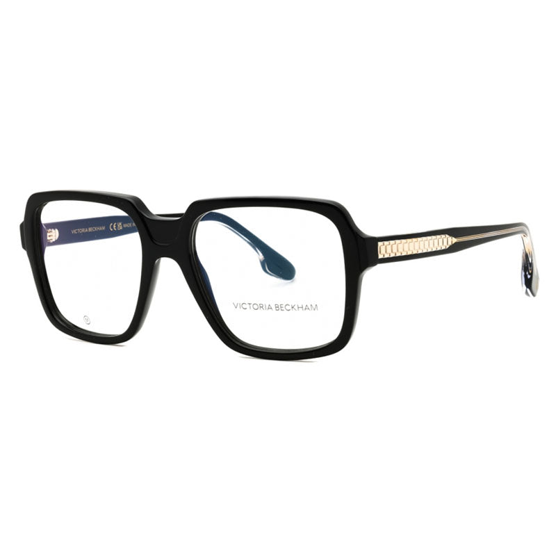Victoria Beckham Eyeglasses Square Full Rim, Black Frame and Clear demo lens Lens VB2668001