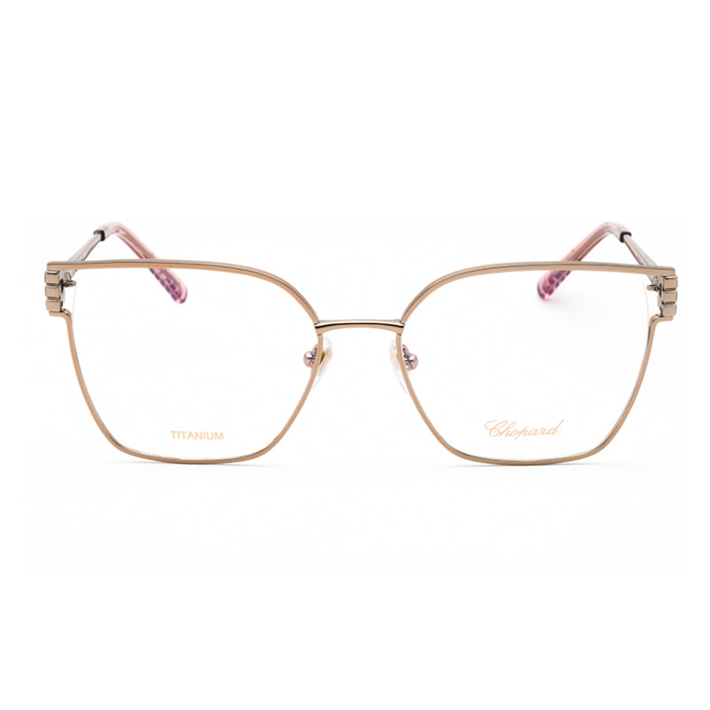 Chopard Eyeglasses Butterfly Full Rim, Gold Frame and Clear Demo Lenses Lens VCHL58M08FC