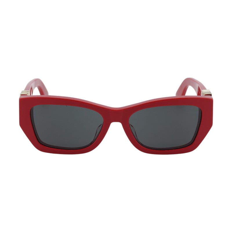 Dior Sunglasses Square Full Rim, Shiny Red Frame and Smoke Lens MISSDIORS1F35A0