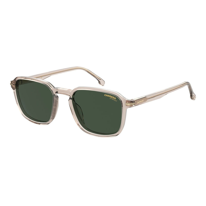 Carrera Sunglasses Square Full Rim, Nude Frame and Green Lens CARRERA328/S0FWMQT
