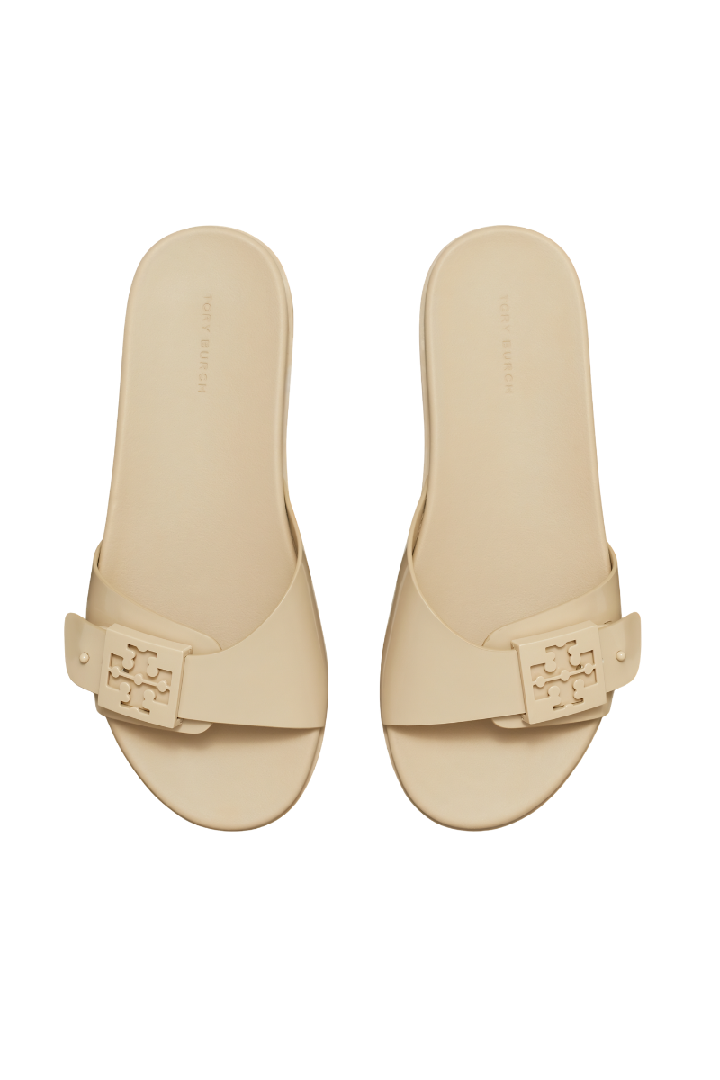 Tory Burch Mellow Buckle Slide Stone Gray/stone Gray 157872250