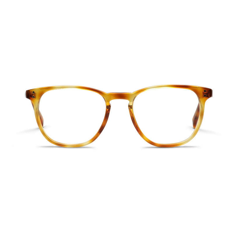 Celine Eyeglasses Round Full Rim, Blonde Havana Frame and Clear Demo Lenses Lens CL50046I053