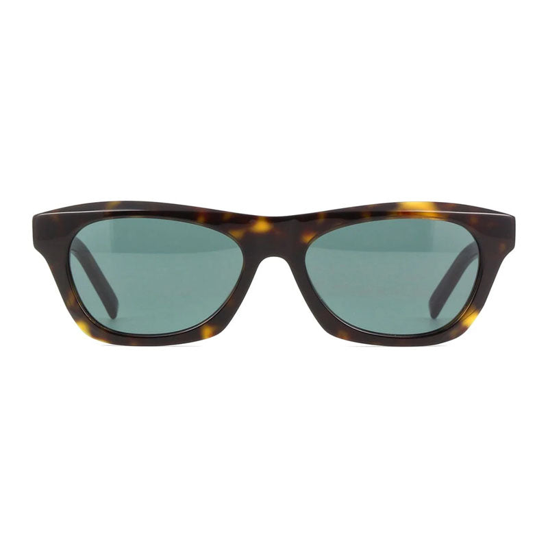 Givenchy Sunglasses Square Full Rim, Havana Frame and Green Lens GV40026U52N