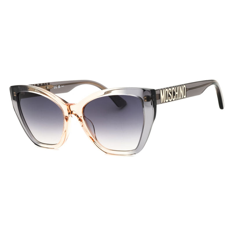 Moschino Sunglasses Cat Eye Full Rim, Grey Ochre Frame and Dark Grey Gradient Lens MOS155/S0MQE9O