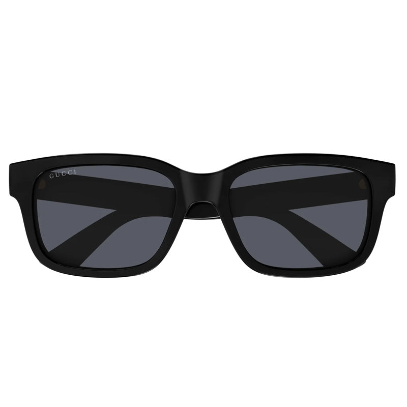 Gucci Sunglasses Square Full Rim, Black Frame and Grey Lens GG1583S001