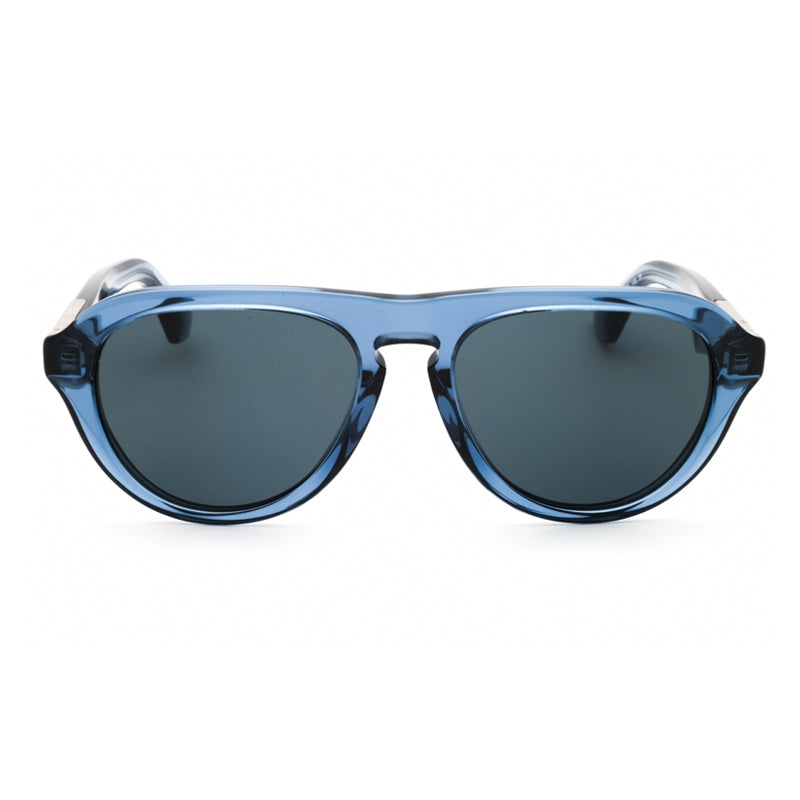Burberry Sunglasses Aviator Full Rim, Blue Frame and Dark Grey Lens BE4437U411787
