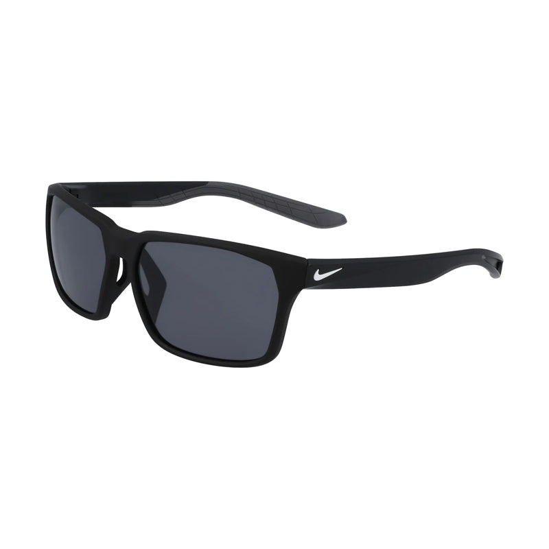 Nike Sunglasses Square Full Rim, Matte Black Frame and Dark Grey Lens NIKEMAVERICKRGENIF2488X010