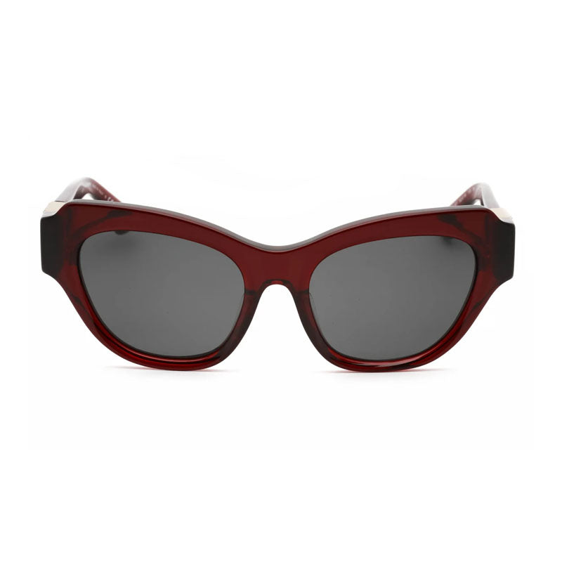 Burberry Sunglasses Cat Eye Full Rim, Bordeaux Frame and Dark Grey Lens BE4423F412887