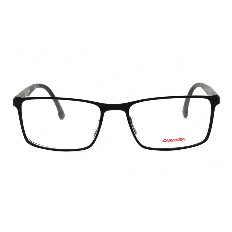 Carrera Eyeglasses Rectangle Full Rim, Matte Black Frame and Clear Demo Lenses Lens CA8827/V000300