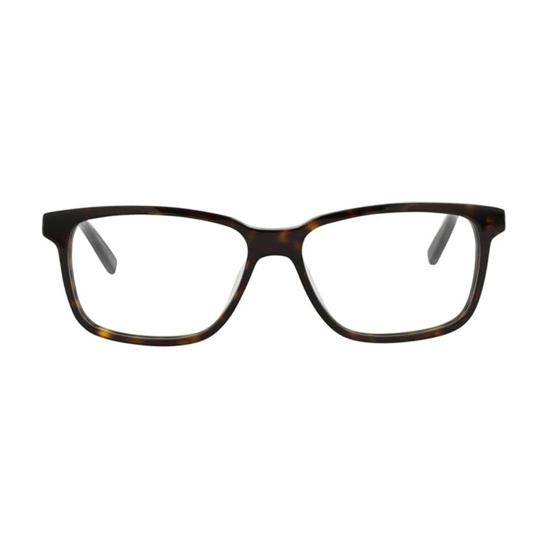 Saint Laurent Eyeglasses Rectangle Full Rim, Dark Havana Frame and Clear Demo Lenses Lens SL458/F002