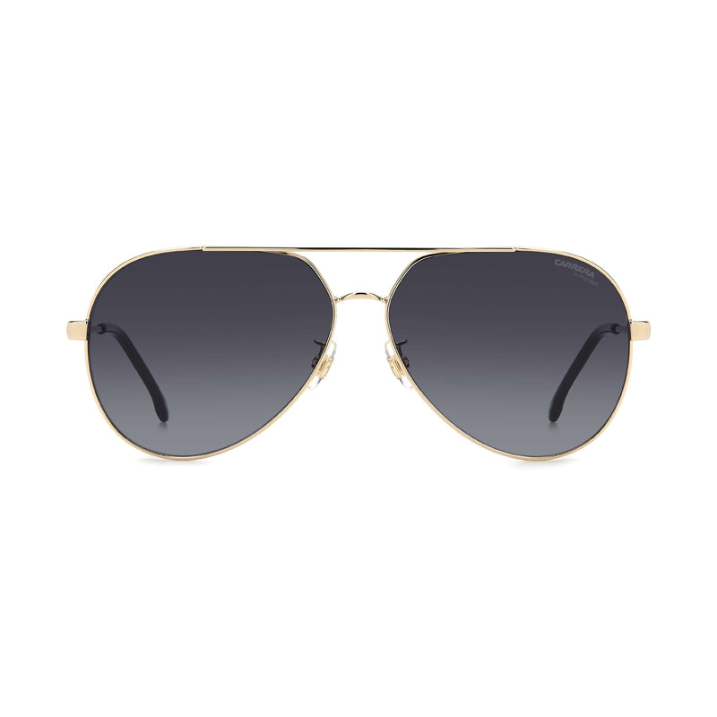 Carrera Sunglasses Aviator Full Rim, Gold Black Frame and Dark Grey Gradient Lens CARRERA3005/S0RHL9O