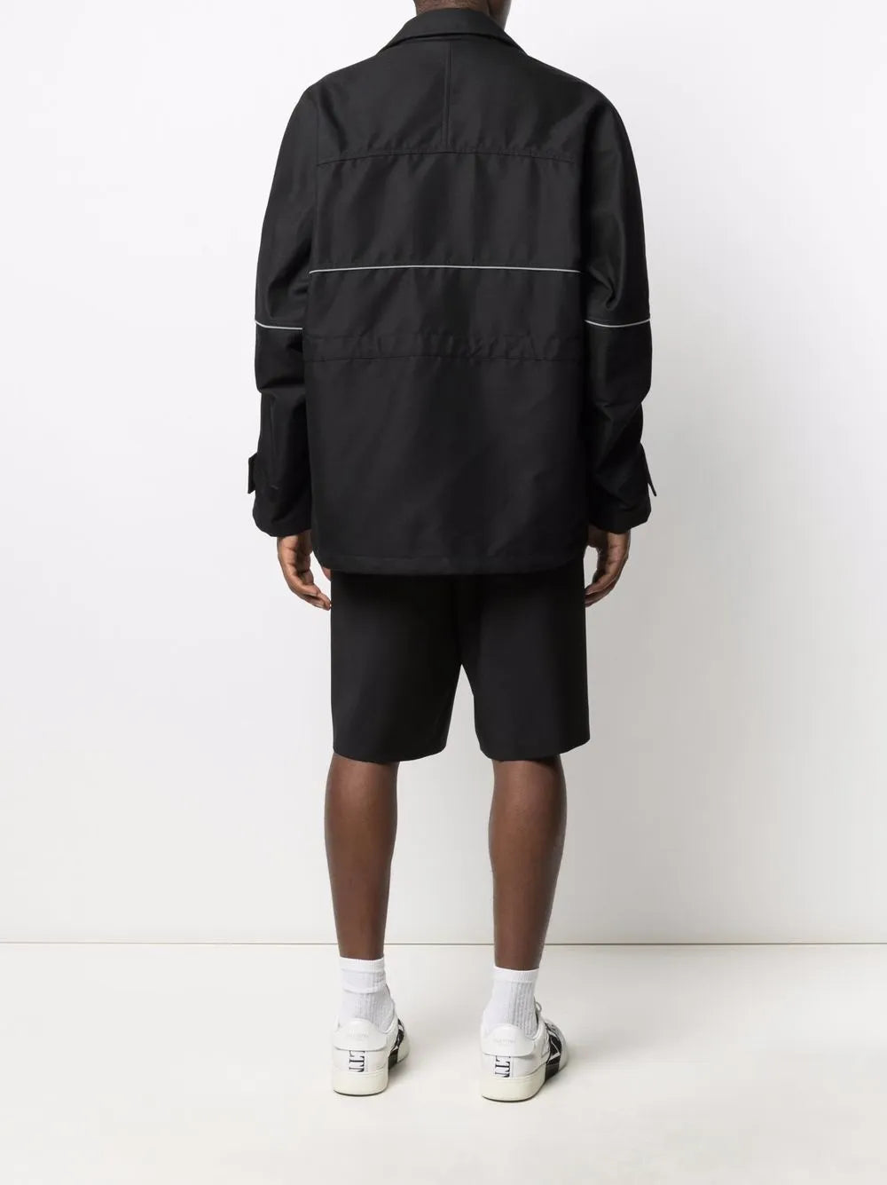 Valentino Garavani Dark Blooming-Print Hooded Jacket