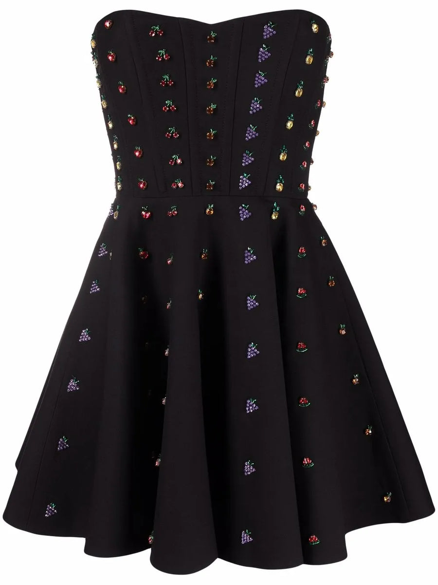 Valentino Crystal-Embellished Minidress