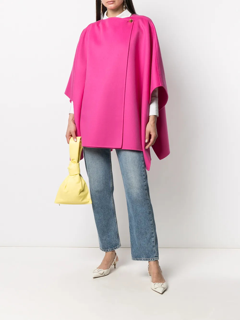 Valentino Garavani Draped Button Cape