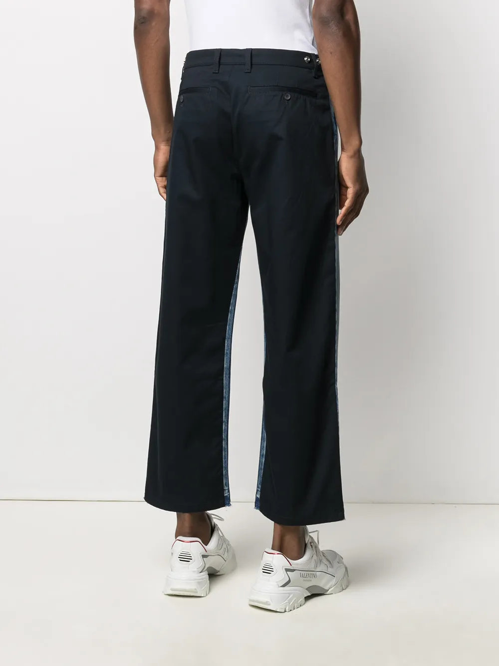 Valentino Garavani Dual Material Denim Trousers