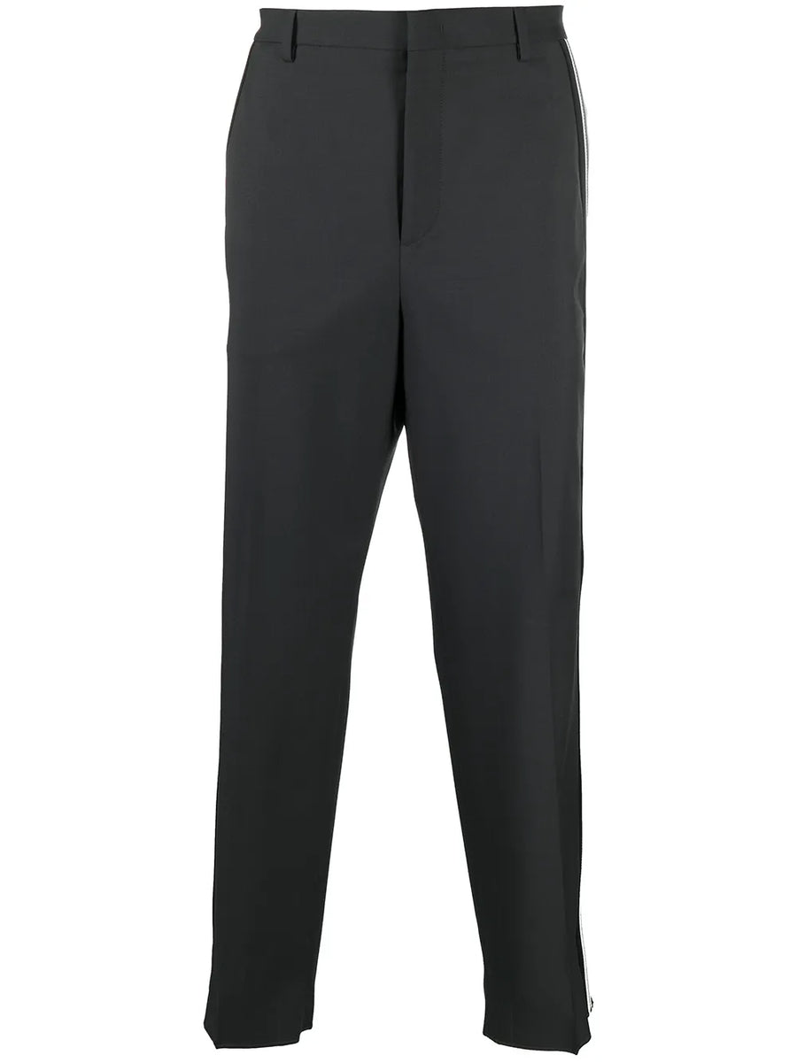 Valentino Garavani Side-Stripe Wide-Leg Tailored Trousers