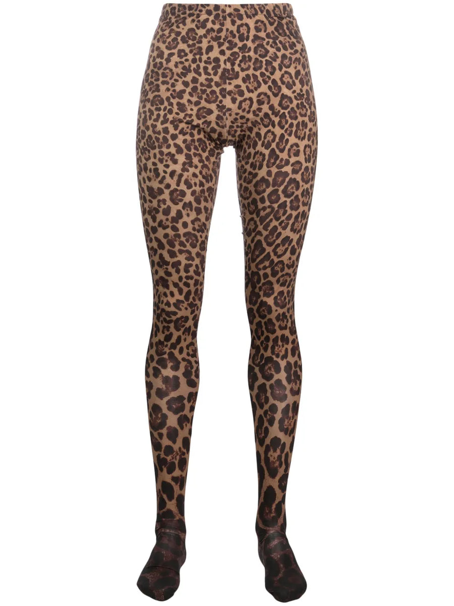 Valentino Garavani Leopard-Print Tights