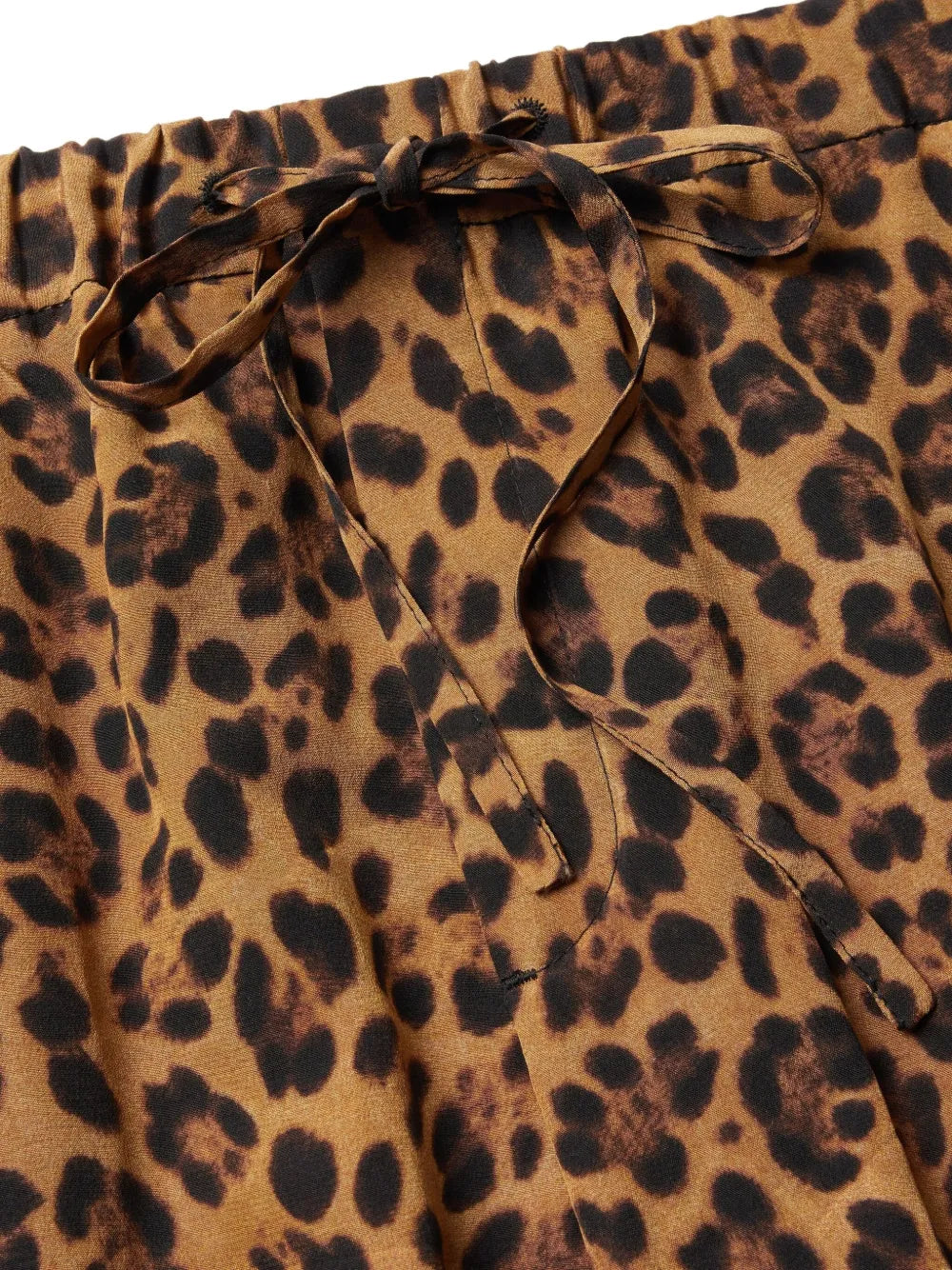 Valentino Garavani Animalier Crepe De Chine Shorts