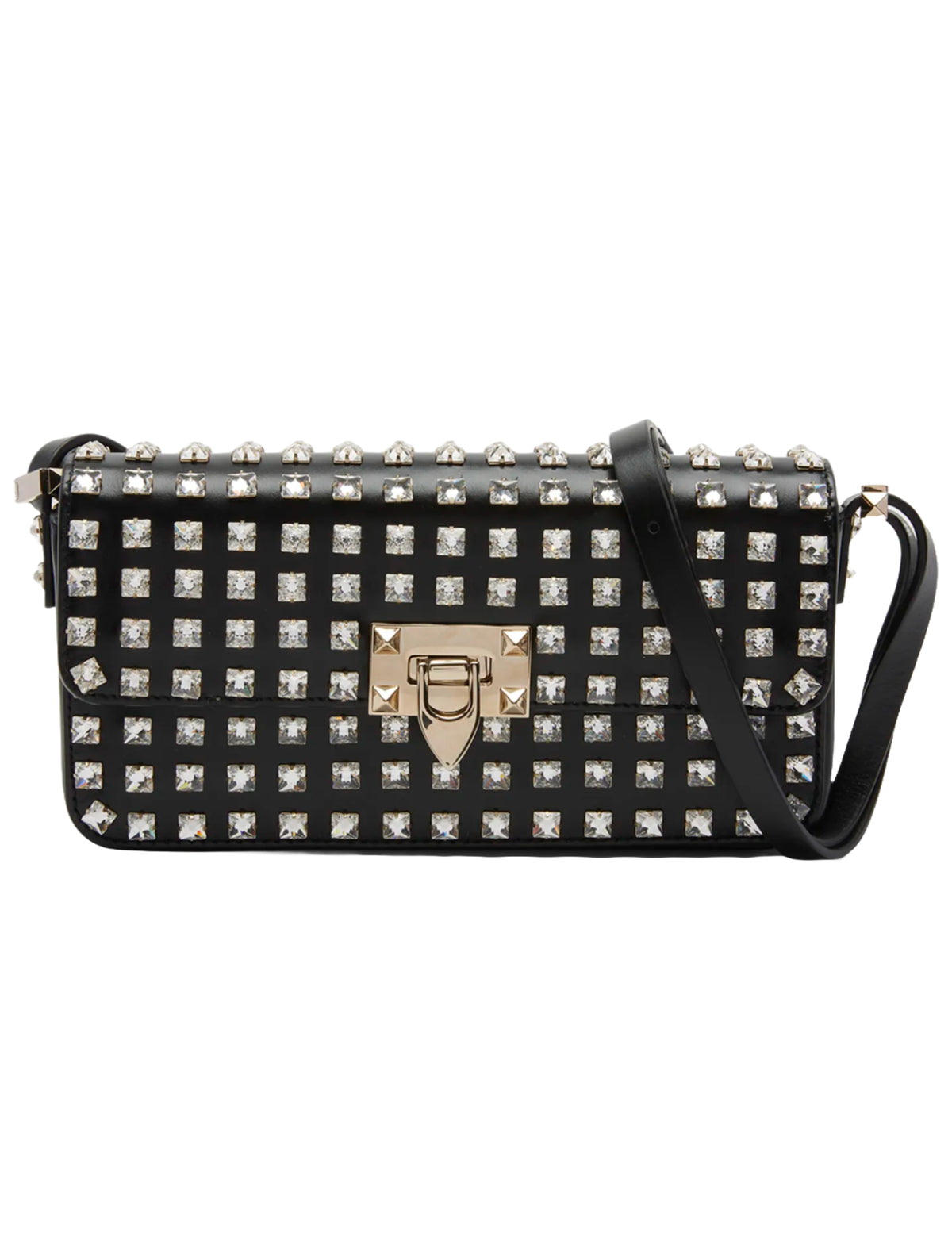 Valentino Garavani Rockstud E/W Leather Shoulder Bag